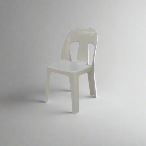 AFR006 Afri Chair Heavy Duty Recycled (White)-Plastic Chairs-Moolla Furniture Corp CC