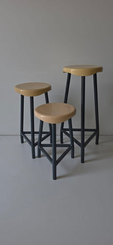 LAB001 - Laboratory stool-plastic seat