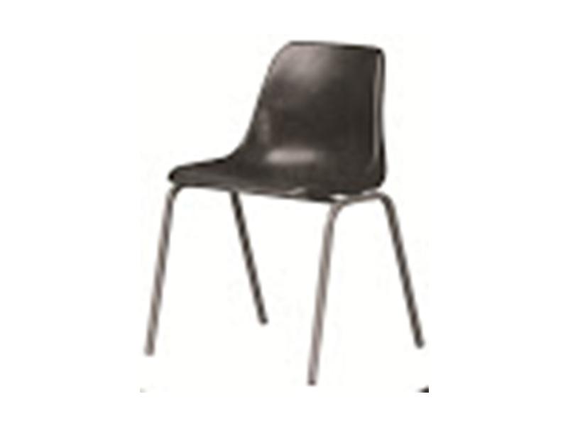 SFC001 -Polyprop/ School Chair-Senior Recycled Seat- GRADE 6-12 Black/Charcoal-Plastic Chairs-Moolla Furniture Corp CC