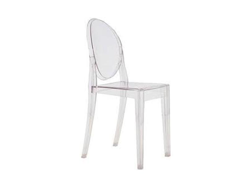 GHO002 - Ghost Chair- Clear ( No Arms)-Plastic Chairs-Moolla Furniture Corp CC