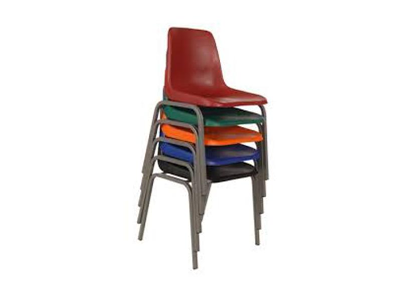 SFC004 - Polyprop/ School Chair-Senior Virgin Seat GRADE 6-12 (Colour-blue/red/burgandy/orange)-Plastic Chairs-Moolla Furniture Corp CC