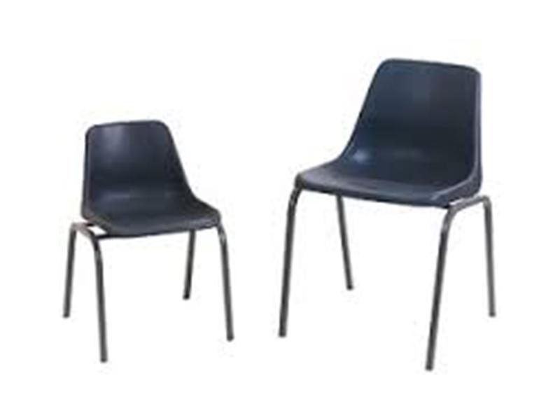 SFC002 - Polyprop/ School Chair- FOUNDATION GRADE 1-2( black/charcoal)-Plastic Chairs-Moolla Furniture Corp CC