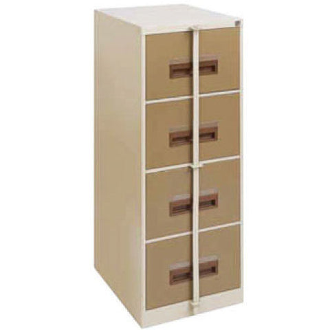 FIL002 - 4 Drawer Filing Cabinet- Local 1320H x 460W x 630D (with Security Bar)-Steel Furniture-Moolla Furniture Corp CC