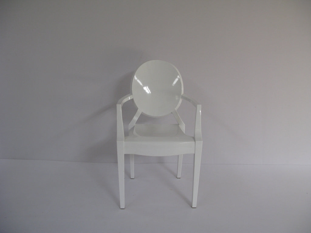 GHO003 -Kiddies Ghost Chair- Clear (with arms)-Plastic Chairs-Moolla Furniture Corp CC