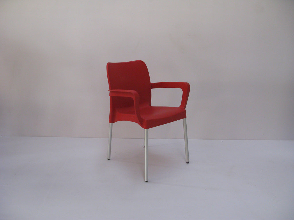 BIS001 - Bistro/ Cafe' Chair (Square Armrest)-Plastic Chairs-Moolla Furniture Corp CC