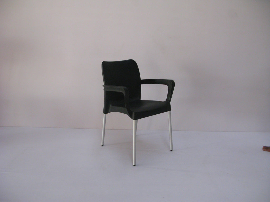 BIS001 - Bistro/ Cafe' Chair (Square Armrest)-Plastic Chairs-Moolla Furniture Corp CC