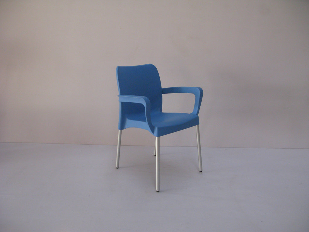 BIS001 - Bistro/ Cafe' Chair (Square Armrest)-Plastic Chairs-Moolla Furniture Corp CC