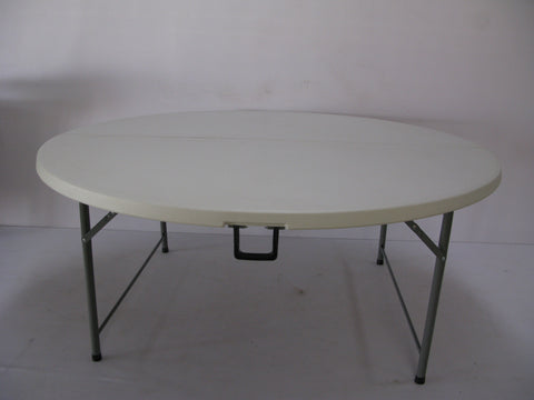 ROU003 - Fold in Half Round Plastic Tables- 1800mm (seats 10-12 people)-Tables-Moolla Furniture Corp CC