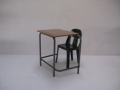 SCH004 - Junior Single School Desk GRADE 1-2 FOUNDATION (550mm x 450mm x 550mmhigh) supawood/saligna-School Furniture-Moolla Furniture Corp CC