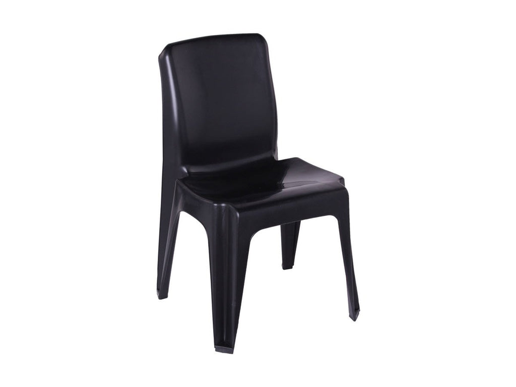 CAR001 -Carlow Plastic Chair (Black Recycled)-Plastic Chairs-Moolla Furniture Corp CC