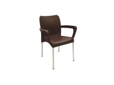 BIS001 - Bistro/ Cafe' Chair (Square Armrest)-Plastic Chairs-Moolla Furniture Corp CC