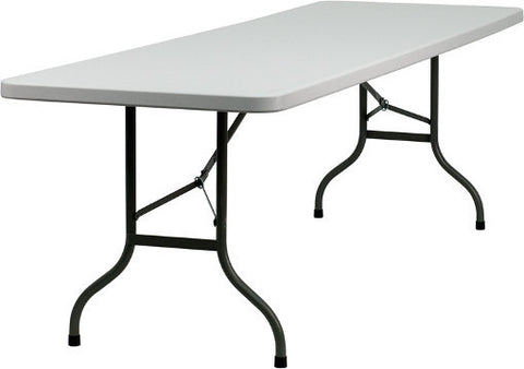 FOL001 - Fold in Half Rectangular Plastic Tables- 6ft (1800mm)-Tables-Moolla Furniture Corp CC