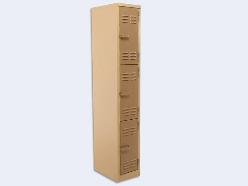 LOC003 - Three Compartment Locker (1800H X 300W X 450D)-Steel Furniture-Moolla Furniture Corp CC