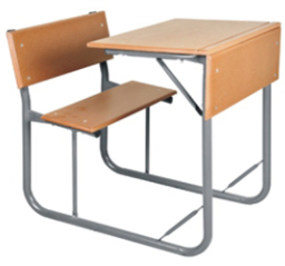 SCH010 - Senior Single Combination School Desk GRADE 6-12 (600mm x 400 x 750mmhigh) supawood-School Furniture-Moolla Furniture Corp CC