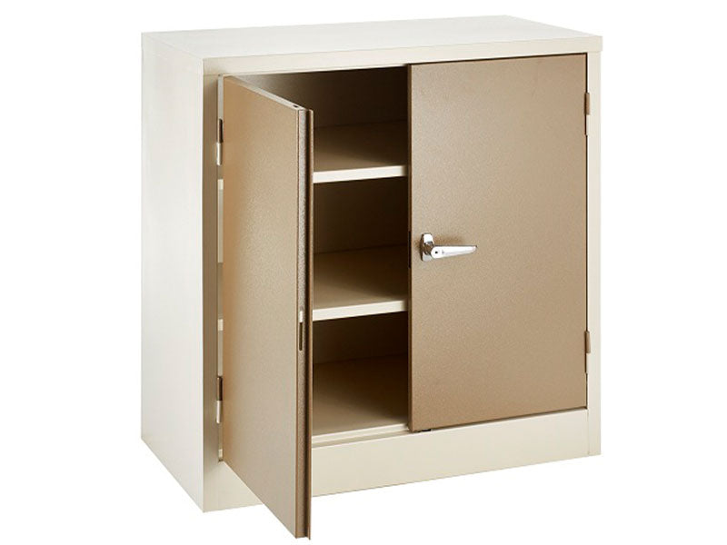 STA002 - Stationery Cupboaard (900H X 900W X 450D 2 Shelves)-Steel Furniture-Moolla Furniture Corp CC